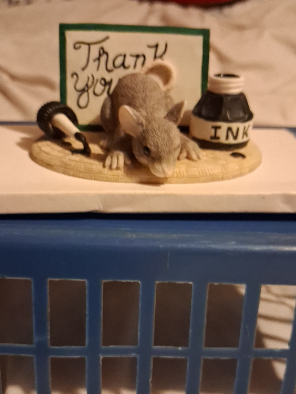 Thank You Club Member Edition.Small Pet Habitat Decorative Mouse Figurine - Gray